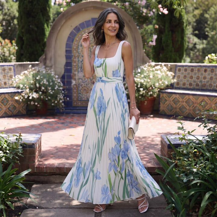 Oriah™ | Vestido Maxi Floral Línea A