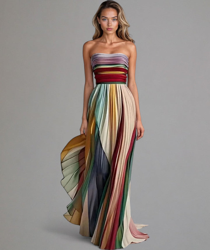 Talma™ | Vestido Línea A sin Tirantes